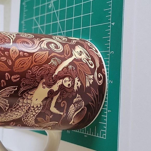 Starbucks Coffee 2006 Mug. 35th Anniversary. Crown Mermaid Copper Brown Shells. - Picture 10 of 12